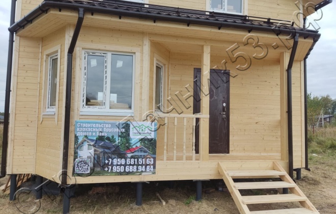 3 Каркасный дом Д-9, 7х7м, 89 М², Московская область, Раменский район, СНТ «ИС Базис» (35)